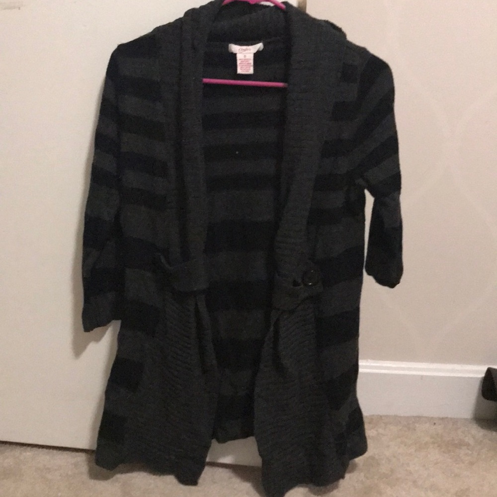 Striped sweater with buttons
